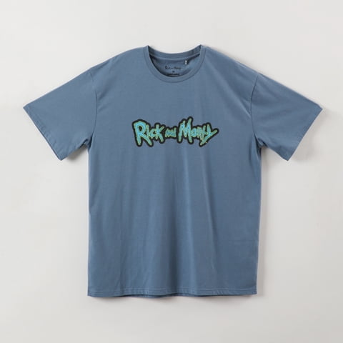 Polera Manga Corta Hombre Celeste Rick And Morty