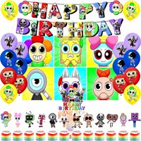 Suministros De Decoración Para Fiestas De Cumpleaños Lemoneon Con Pancarta Y Adorno Para Tartas