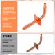 thumbnail image 5 of Codo ZXCTETO de cobre 1/2" (15 cm) – Pack de 10, 5 of 7