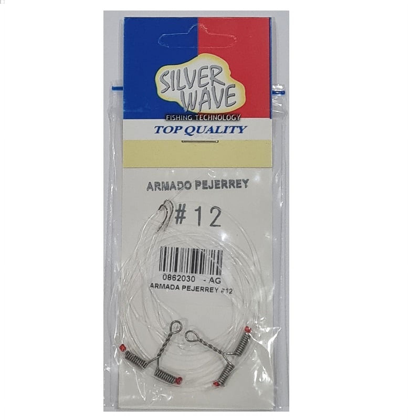 Silver Wave - Armada Pejerrey 2 Anzuelos Crystal #12 2 Rotors En Nylon 0,4