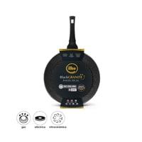 Sartén 26 Cm Antiadherente Granito Aluminio Forjado Negro 1 Piezas Ilko