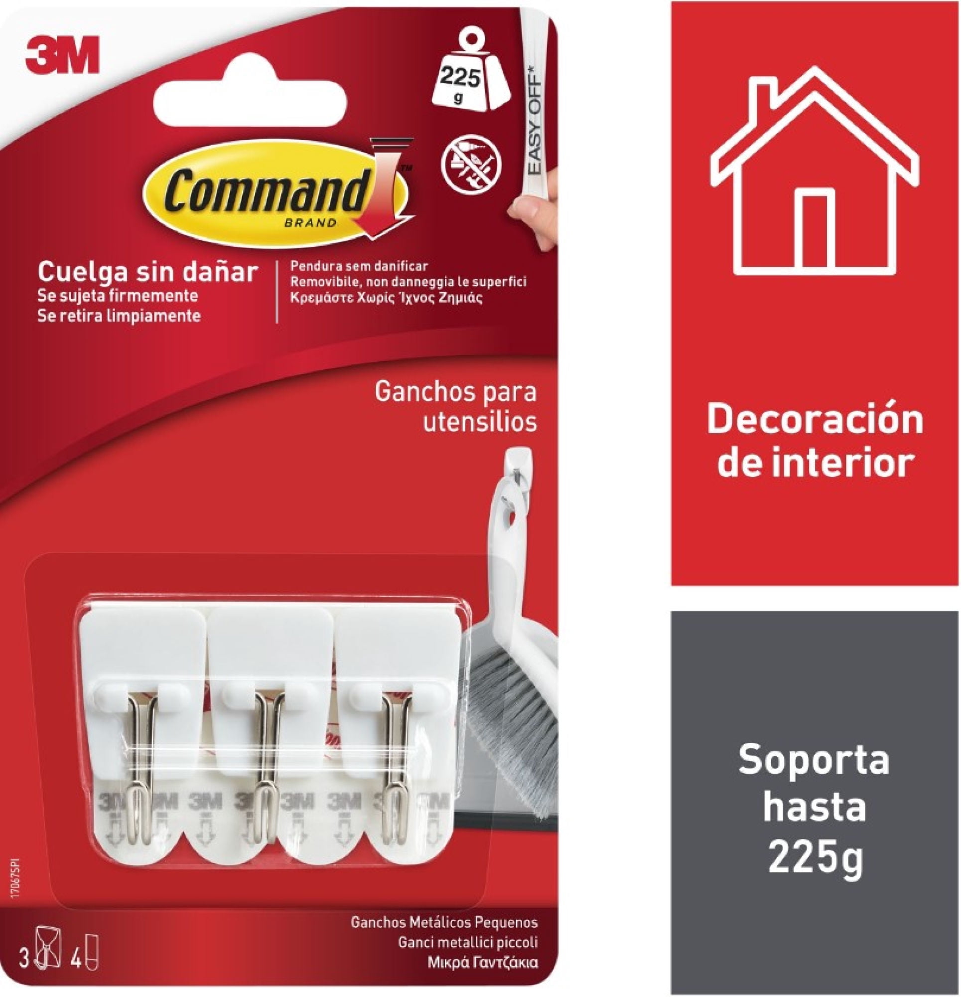 Ganchos Pequeños De Alambre Para Cocina 3 Unidades 1 Un 3M