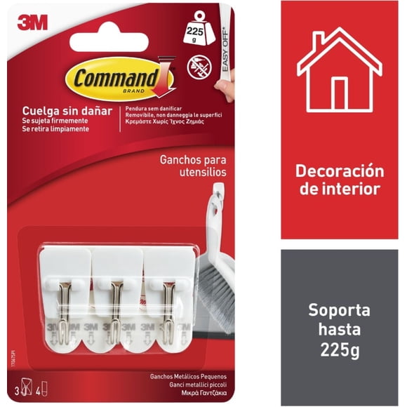 Ganchos Pequeños de Alambre para Cocina 3 unidades, 1 Un