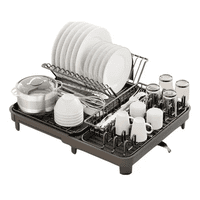 Genérico - Escurridor Platos Plegable Cocina Color Negro