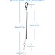 thumbnail image 4 of Mosquetón Lix&Rix de 45 cm extensible para pesca – juego de 3 piezas, 4 of 6