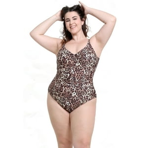 Samia - Traje De Baño Enterito Con Cheeky Animal Print L