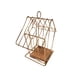 thumbnail image 3 of Adorno Dorado Casa Pájaro Metálico Base Madera, 3 of 3