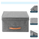 thumbnail image 4 of Pack 3 Cajas Organizadoras Belug Plegables Gris Poliester con Tapa 15L, 4 of 5