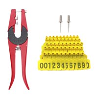 Ioensy - Etiqueta De Orejas De Ganado Alineador De Perforación Para La Agricultura De La Agricultura Del Campo A