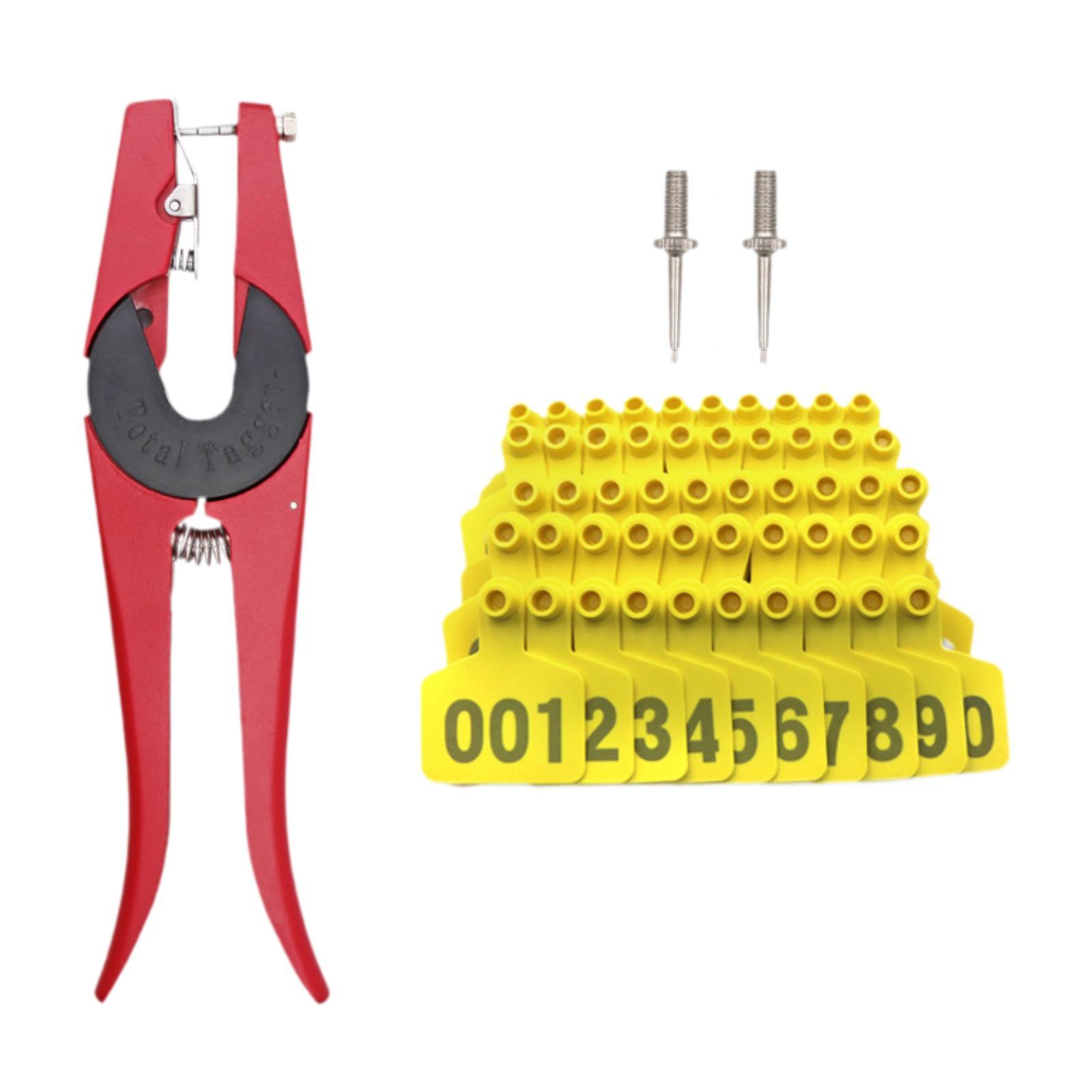 Ioensy - Etiqueta De Orejas De Ganado Alineador De Perforación Para La Agricultura De La Agricultura Del Campo A