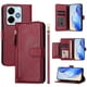 thumbnail image 1 of FOXDOCK Funda Tipo Cartera para Tecno Spark 5 Cuero PU con Cremallera y Correa de Muñeca, Ranuras para Tarjetas, Soporte Plegable, Cierre Magnético, 1 of 5