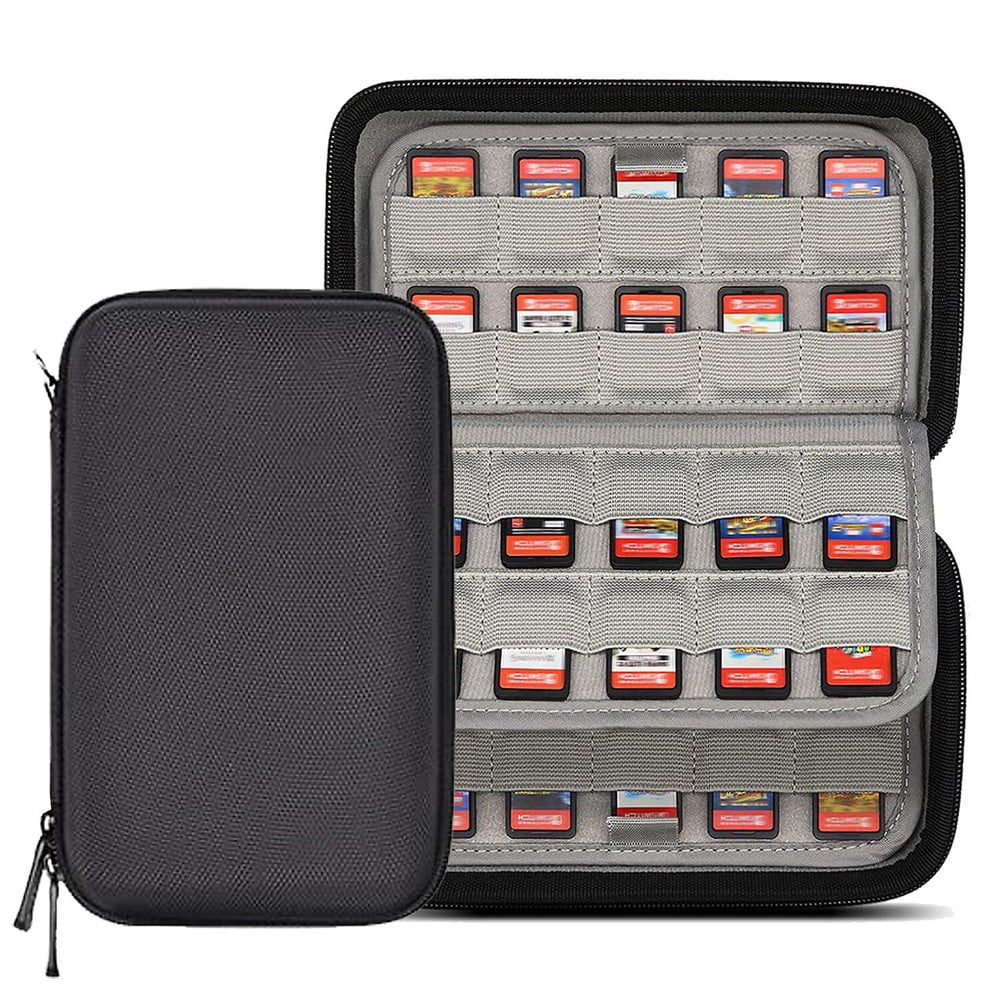 Genérico - Funda De Tela De Almacenamiento Para 80 Cartas De Juego Para Nintendo Switch, Bolsa Para Cartuchos Sd