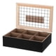 thumbnail image 3 of Caja De Té Mediana De Madera 6 Espacios Malla Negro, 3 of 3