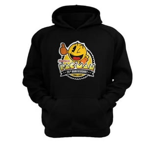 Genérico - Polerón Canguro Pacman Negro Talla L Unisex