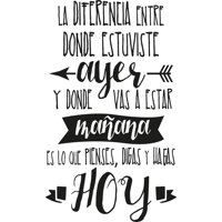 Rienda Libre Graphics - Frase Deco La Diferencia Entre Donde Estuviste Fr-11072