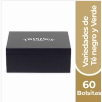 Twinings - Caja Madera 6 Espacios Negra (60 Bolsitas)