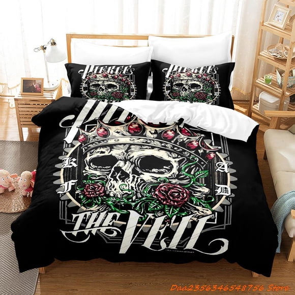 pierce the veil Bedding Set Single Twin Full Queen King Size Bed Set Aldult Kid Bedroom Duvetcover Sets Anime Bed Sheet Set