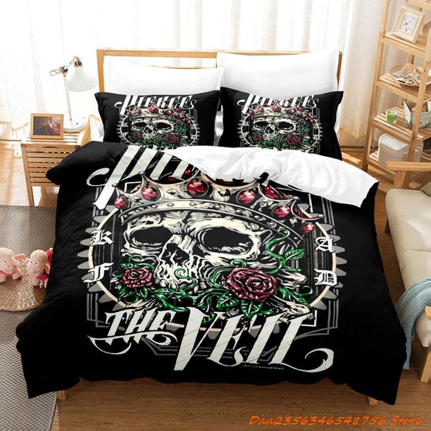 pierce the veil Bedding Set Single Twin Full Queen King Size Bed Set Aldult Kid Bedroom Duvetcover Sets Anime Bed Sheet Set