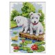 thumbnail image 1 of Kits De Punto De Cruz Estampados Y Contados - Lindos Cachorros De Perro 11 Ct, 1 of 5