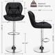 thumbnail image 2 of Set de 2 Taburetes de Bar Yaheetech Cuero PU Negro Giratorios, 2 of 3
