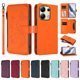 thumbnail image 3 of Funda Cartera Mariposa para [Xiaomi Redmi Note 13 4G] con Soporte y Cremallera Naranja, 3 of 6