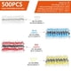 thumbnail image 2 of Kit de 500 conectores de cable con sellado de soldadura, conectores termorretráctiles, terminales de cable eléctrico con aislamiento impermeable para automoción, marina, barco y camión., 2 of 7