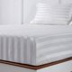 thumbnail image 4 of Juego de cama tamaño King con sábanas de seda satinada Lanest Housing, color blanco marfil, 4 of 7