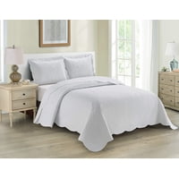 Le Nuit - Cobertor Plumón 2 Plazas Algodón Egipcio 300 Hilos Liso Blanco