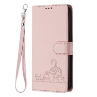 Funda Tipo Cartera Foxdock Para Oppo Reno 11 5G Con Soporte, Ranuras, Rfid, Diseño De Gato