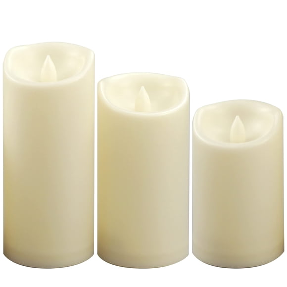 Juego de 3 velas LED CANDLE CHOICE 8 cm, 13 cm, 18 cm
