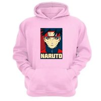 Genérico - Polerón Canguro Naruto Rosa Talla Xs Unisex