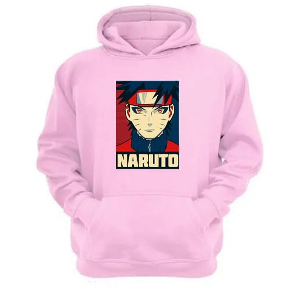 Genérico - Polerón Canguro Naruto Rosa Talla Xs Unisex