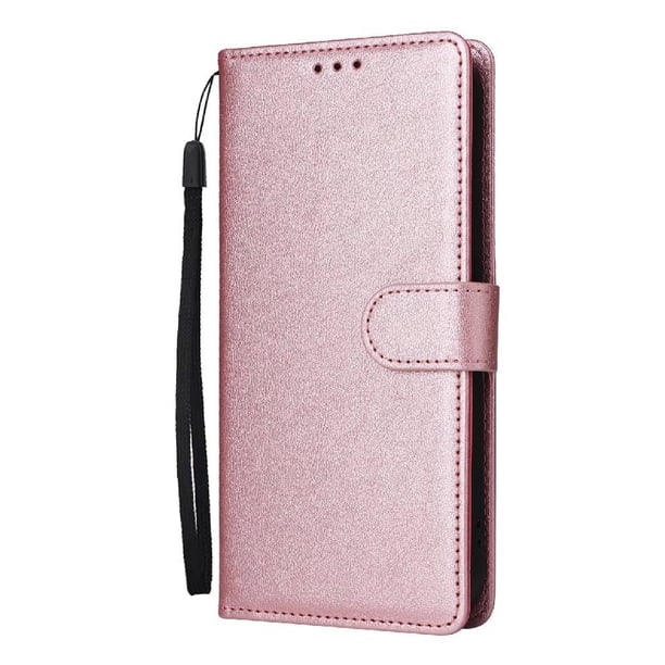 Funda Cartera para Samsung Galaxy S23 FE con Tarjetero, Soporte y Cordón - Protección Oro rosa
