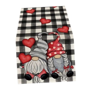 Magideal - De Mesa Para El Día De San Valentín, Mantel Para Decoración De Mesa De Comedor, Mantel Para Fiesta, Boda, Vacaciones, Decoración Del Hogar De , Gnomo