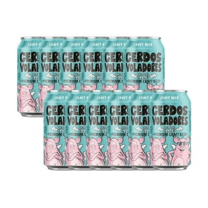 Barcelona Beer - Pack 12 Cervezas Cerdos Voladores Pale Ale Gluten Free 330Cc