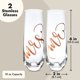 thumbnail image 5 of Juego de 2 flautas para tostadas con champán Juvale Mr and Mrs, oro rosa, 5 of 7
