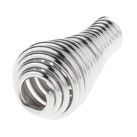 Ioensy - Mango Para Barbacoa, Mango De Estufa De Metal Para Ahumadores De Barbacoa, Estufas De Leña, Fosos Plateados De 1,3X5,3 Cm