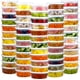 thumbnail image 1 of Set de recipientes de almacenamiento de alimentos Dipoo de 120 piezas, 240 ml, a prueba de fugas, 1 of 7
