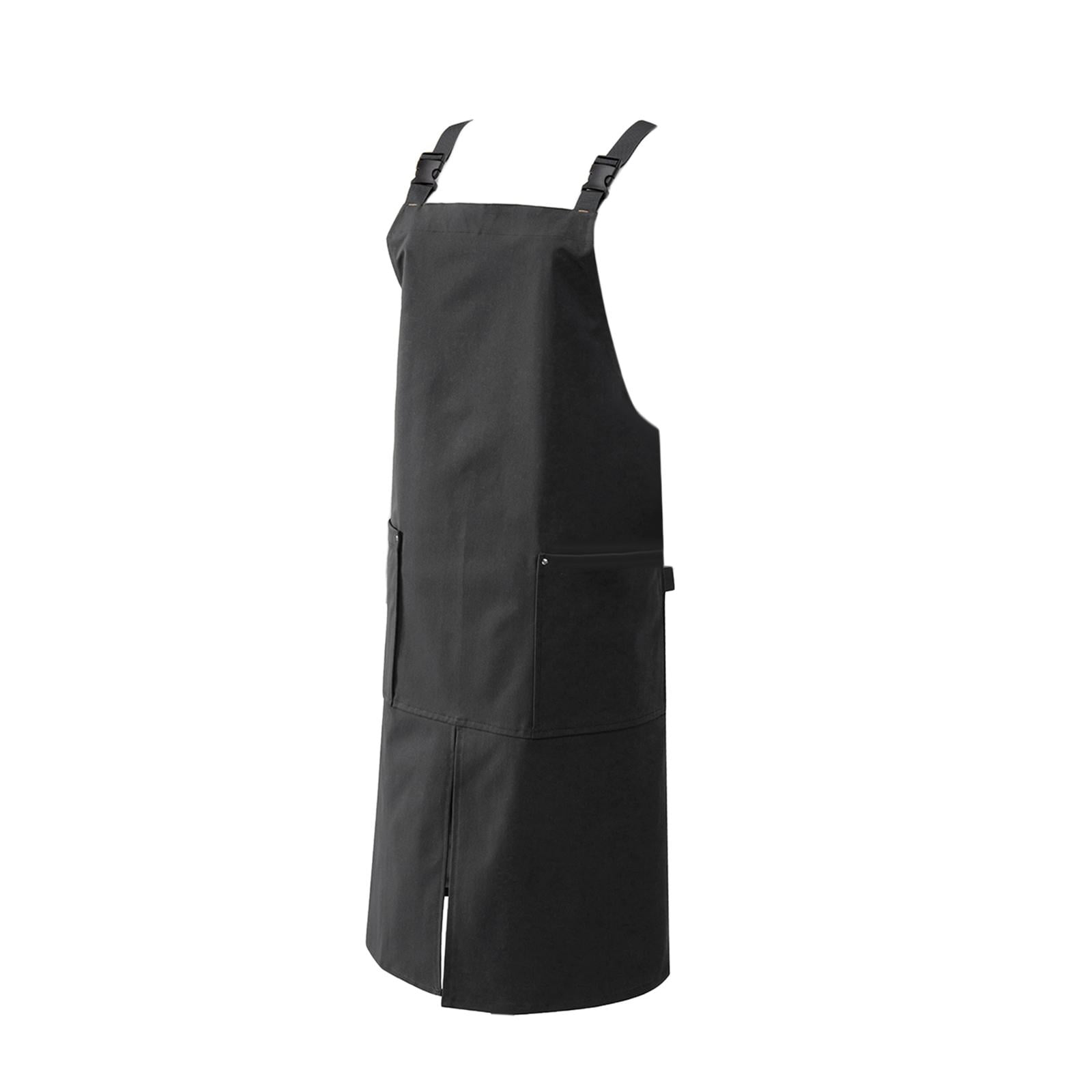 Bothyi - Delantal De Cocina Con Correa Ajustable, Delantal De Chef Para Adultos, Uniforme Para Parrilla De Restaurante, Color Gris
