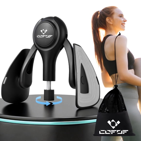 Thigh Trainer COFOF de resistencia ajustable para mujer, negro y gris