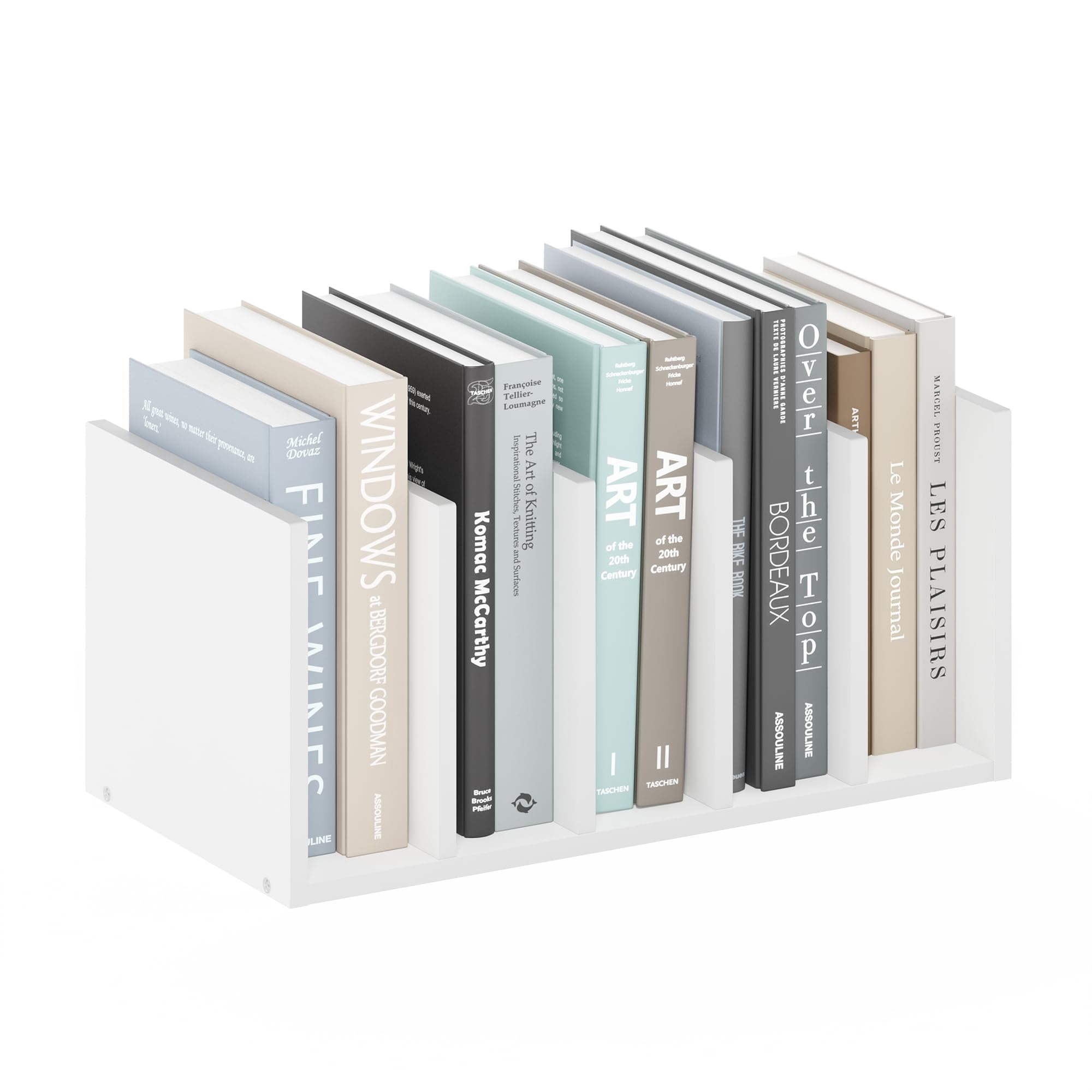 Organizadores De Archivadores De Escritorio Furinno Hermite Con 5 Espacios, Color Blanco