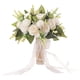 thumbnail image 5 of Novia Con Flores Boda Novia Ramo Para La Ceremonia De La Iglesia Decoraciones Blanco, 5 of 5