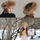 thumbnail image 4 of Falso Piel Diadema para mujeres,Invierno Caliente Hat Earcalienteer Earmuff Headwear(Amarillo), 4 of 7