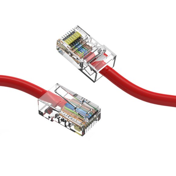 Cable Ethernet Cat6 FireFold 6,1 m 550 MHz UTP rojo