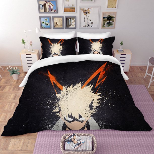 Anime Bedding Set My Hero Academia Quilt Duvet Cover Sets No Sheet Home Decor Single Queen King Size Gift Cute Boys Cartoon Bed Sheets