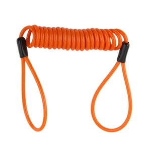 Genérico - Cordón De Seguridad De Resorte Helicoidal Del Freno De Disco Cable Naranja Cable Recordatorio De Bloqueo
