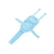 thumbnail image 1 of Alfombrillas De Bañera Para Recién Nacidos, Alfombrilla De Soporte De Baño Infantil De Malla De Aire Para Bebés Recién Nacidos, Azul, 1 of 5