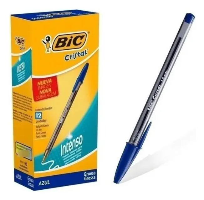 Pack 12 Bic Cristal 1.6Mm Azul
