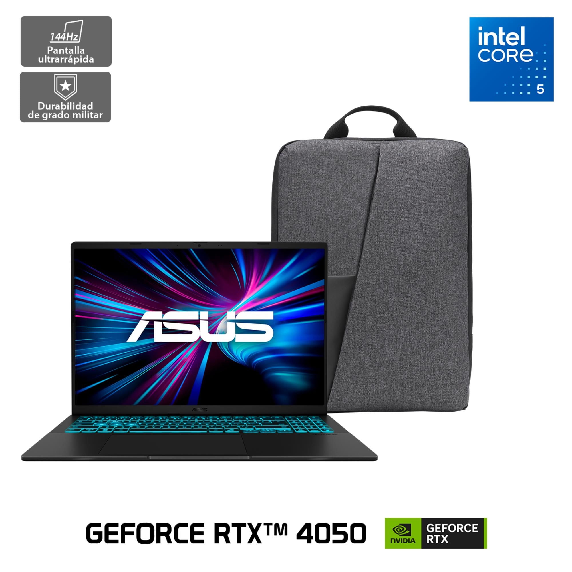 Asus - Notebook V16 Gaming V360 16"" Wuxga Intel Core I5 16Gb Ram 512Gb Ssd Nvidia Rtx 4050 Negro