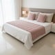 thumbnail image 1 of Juego De Piecera Texturizada Medida 70x210cm Pie De Cama Rosado, 1 of 3